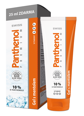 Panthenol 10 % SWISS PREMIUM gel s mentolem