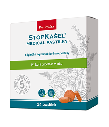 STOPKAŠEL<small><sup>®</sup></small> Medical pastilky Dr. Weiss