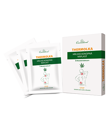 Cannaderm thermolka HŘEJIVÁ KONOPNÁ NÁPLAST NEW 3 ks